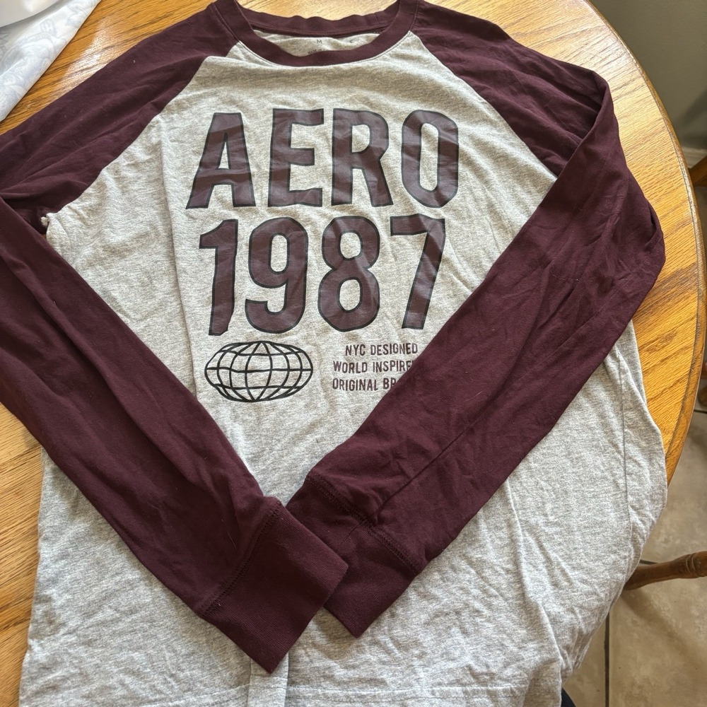 Apostle Men's Long Sleeve‎ Medium T-Shirt Aero 1987 Y2K Preppy Retro 90's